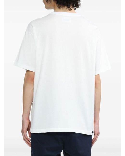 Chocoolate White Logo-print Cotton T-shirt for men