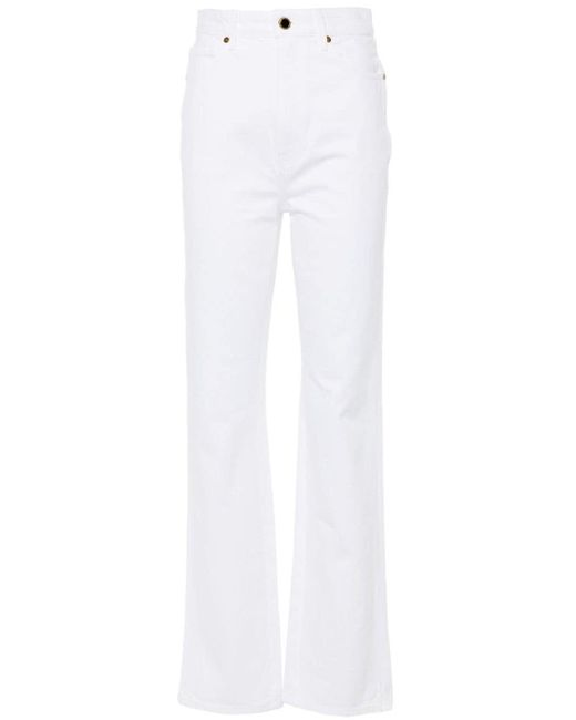 Jeans dritti Danielle di Khaite in White