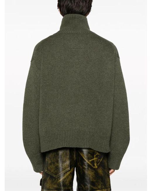 Givenchy Green High-Neck Cashmere Jumper for men