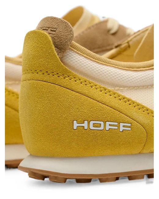 HOFF Natural Bridge Mesh Suede-Trim Sneakers