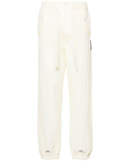 A_COLD_WALL* White Cinch Crinkled Track Pants for men