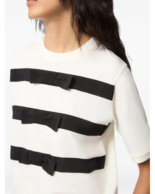 Nina Ricci Black Bow Details T-Shirt