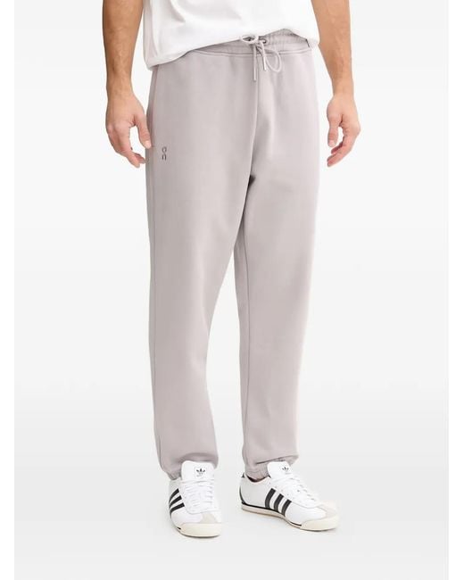 On Shoes Gray Club Collective Track Pants for men