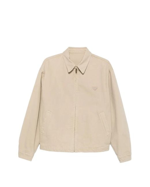 Prada Natural Logo-Plaque Jacket for men
