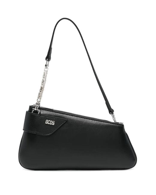 Gcds Black Comma Notte Shoulder Bag