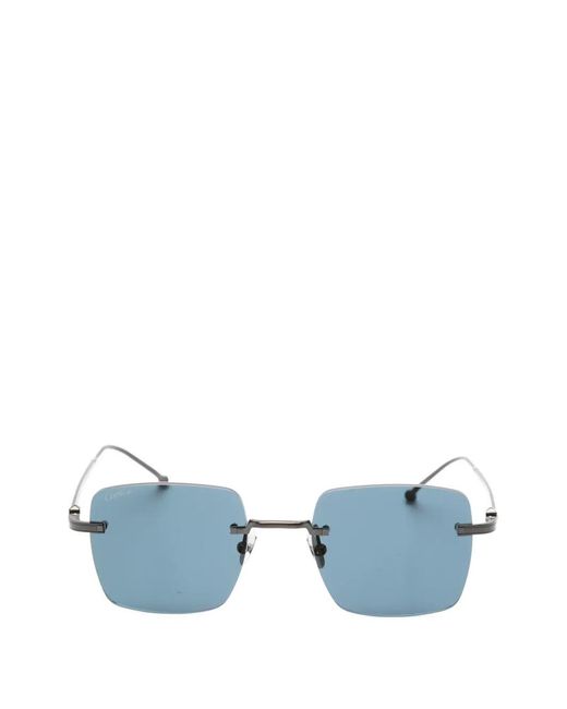 Cartier Blue Square-Frame Sunglasses