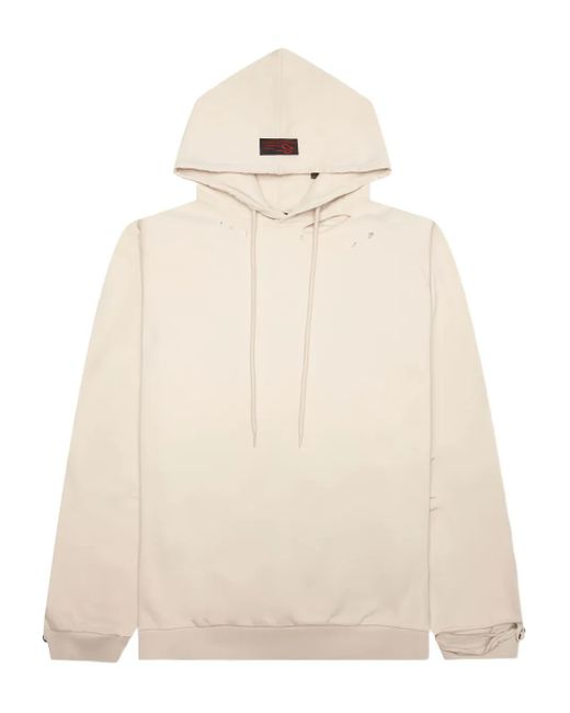 Raf Simons Gerafelde Hoodie Met Verwassen Effect in het Natural voor heren