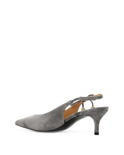 Furla White Poppy Bow-Detail Pumps