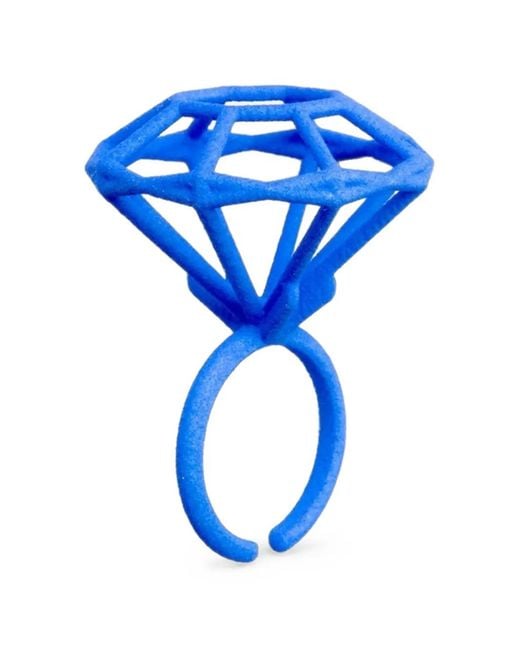 Maison 203 Blue Mybf 5 3D-Printed Ring