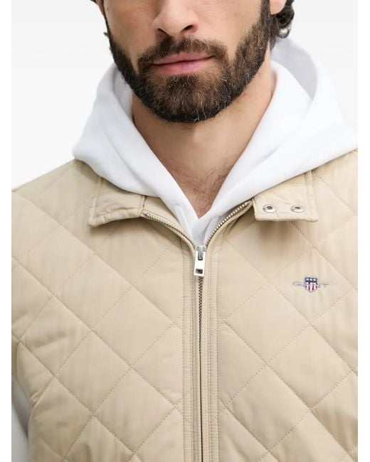 Gant Natural Windcheater Quilted Gilet for men