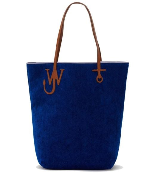 J.W. Anderson Blue Anchor Contrasting-Trim Tote Bag