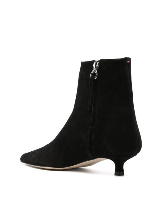 Aeyde Black Sofie Suede Ankle Boots