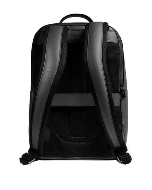 Lancel Black Leather Top-Handle Backpack for men