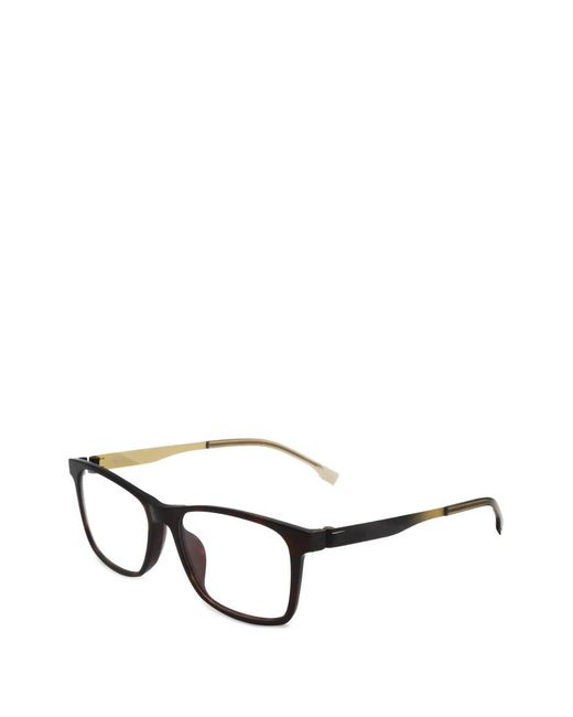 Boss White Tortoiseshell-Effect Glasses for men