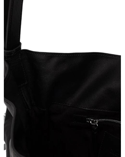 Marc O' Polo Black Sienna Drawstring Leather Bucket Bag