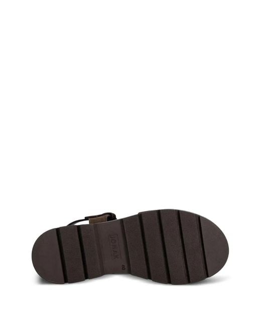 JONAK PARIS Brown Liverpool Buckle-Fastening Sandals