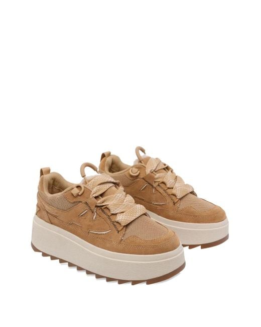 Ash Brown 60Mm Platform Logo-Detail Sneakers