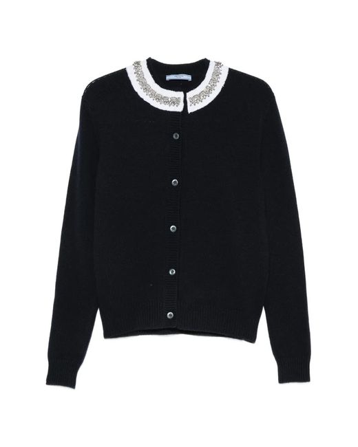Prada Blue Knitwear