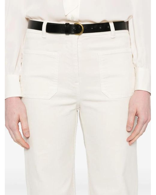Nili Lotan White Florence Trousers