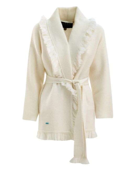 Cardigan Con Scollo A Scialle di Alanui in White