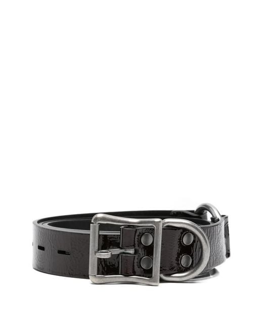 Martine Rose Black Bondage Leather Belt