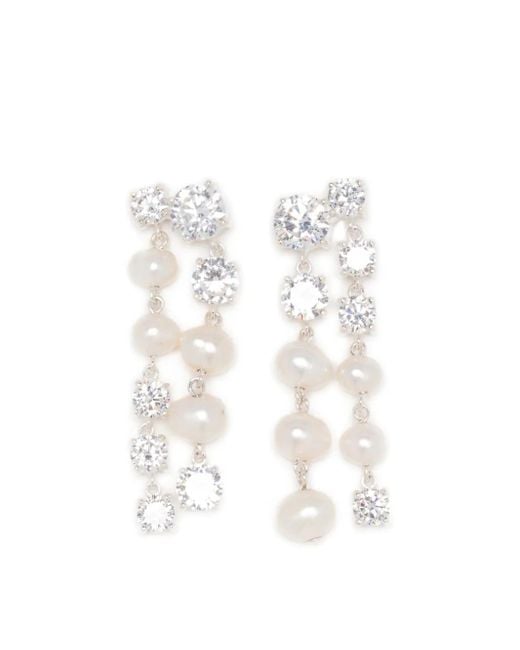 Completedworks White In Search Of Lost Time Earrings
