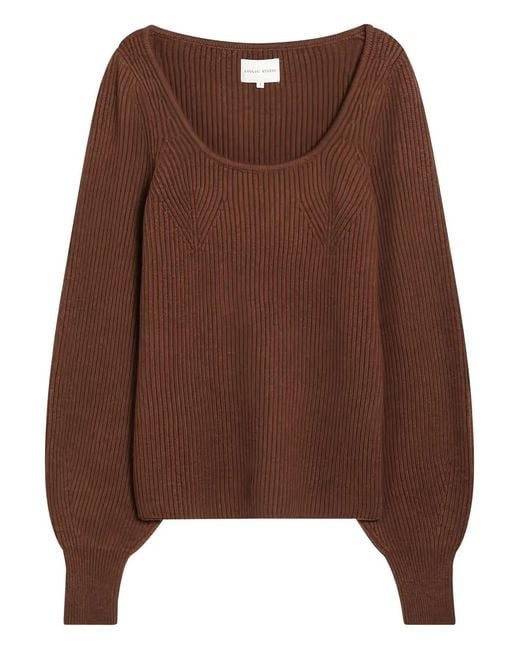 Loulou Brown Cashmere Jumper