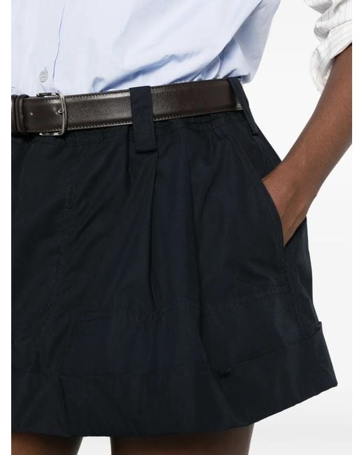 MERYLL ROGGE Black Pleated Elasticated Shorts