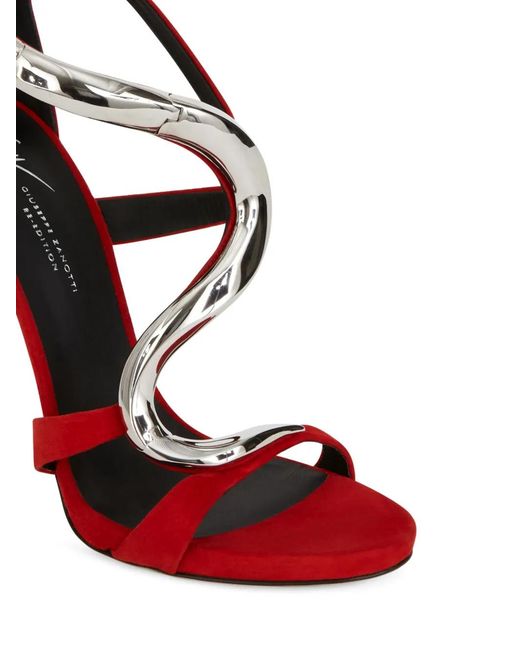 Giuseppe Zanotti Red Venere 120Mm Stiletto Sandals