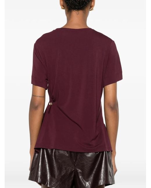 Clips Purple Drawstring Sweater