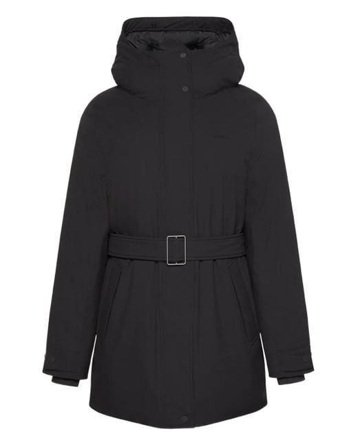 Calvin Klein Black Kapuzenjacke Mit Gürtel