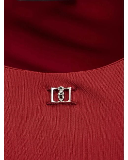 DSquared² Red Cotton Stretch Suit