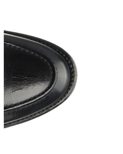 Corvari Black Tassel Leather Boat Shoes for men