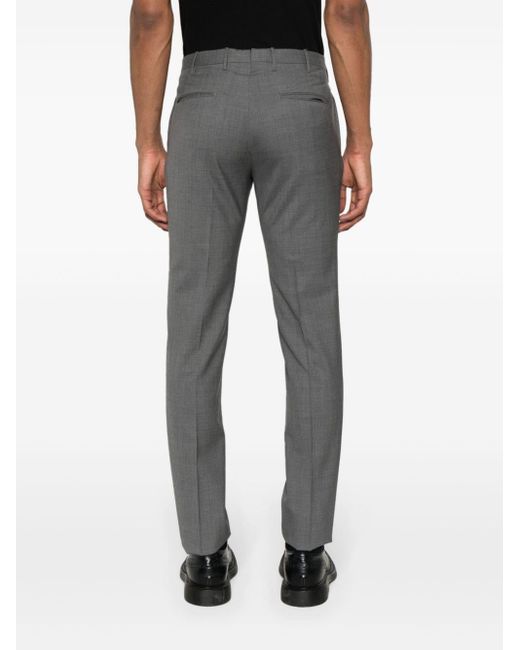 Pantalones con corte slim Incotex de hombre de color Gray