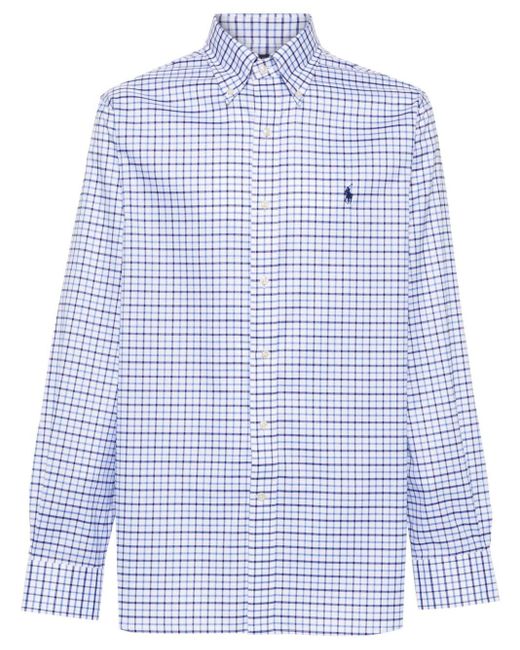 Polo Ralph Lauren Overhemd Met Borduurwerk in het Blue voor heren
