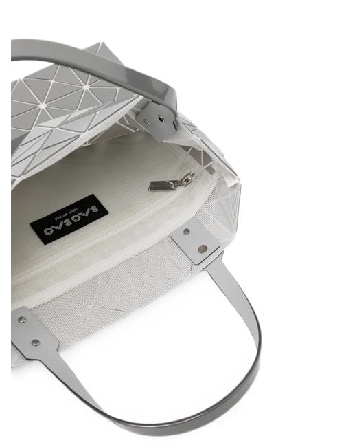 Issey Miyake Gray Sac Cabas Lucent À Design Métallisé