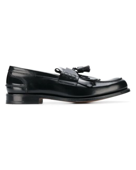 Church's Black Varnished Tassel Loafers for men