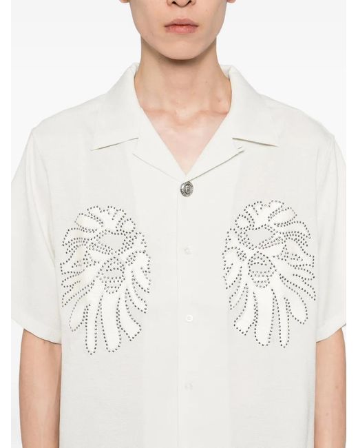 A Bathing Ape Overhemd Met Studs in het White voor heren