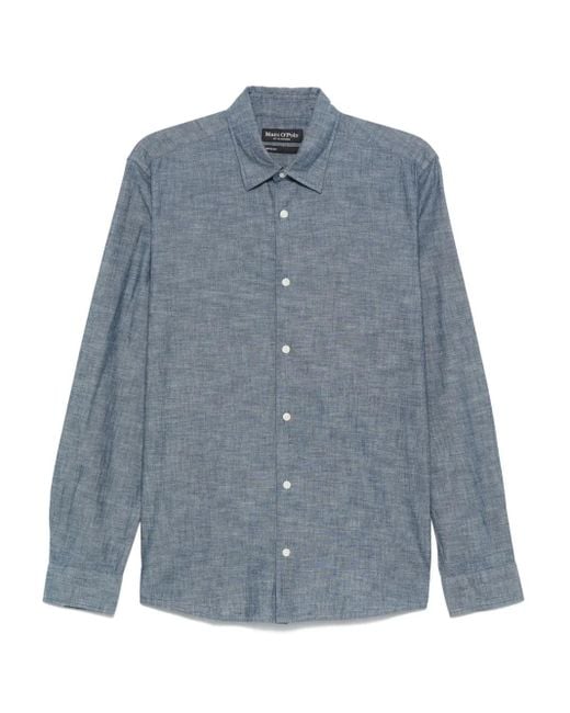 Marc O' Polo Blue Button-Fastening Shirt for men