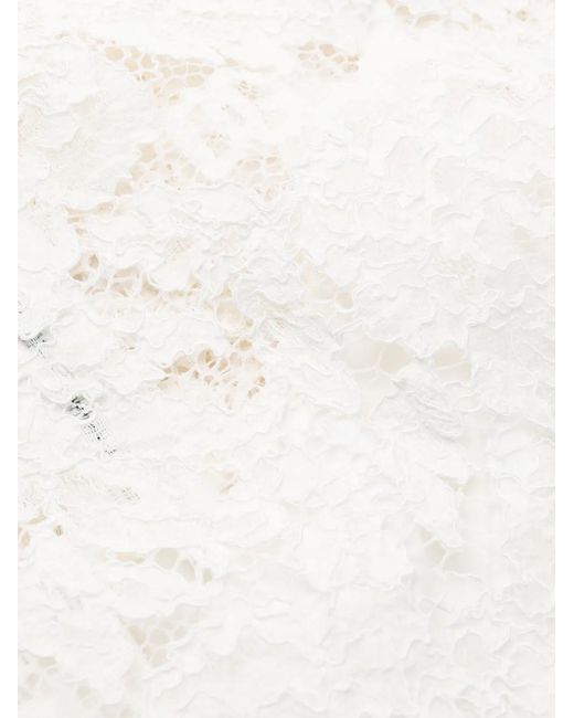 Dolce & Gabbana White Lace Mini Dress