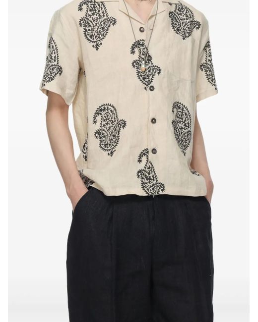Camisa estampada Kartik Research de hombre de color Natural