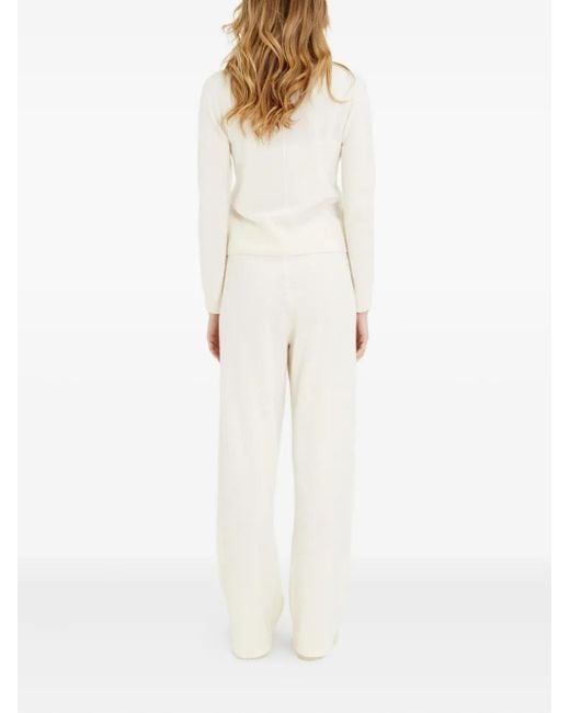 Chinti & Parker White Crew-Neck Sweater