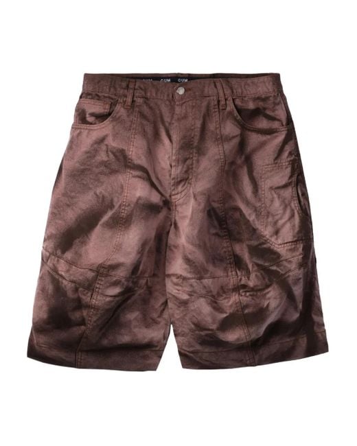 Edward Cuming Red Cotton Shorts