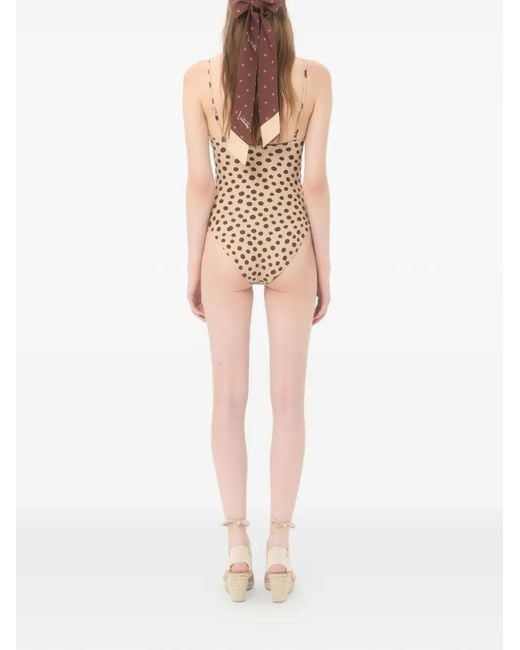 Valentino Garavani White Lycra One-Piece Swimsuit