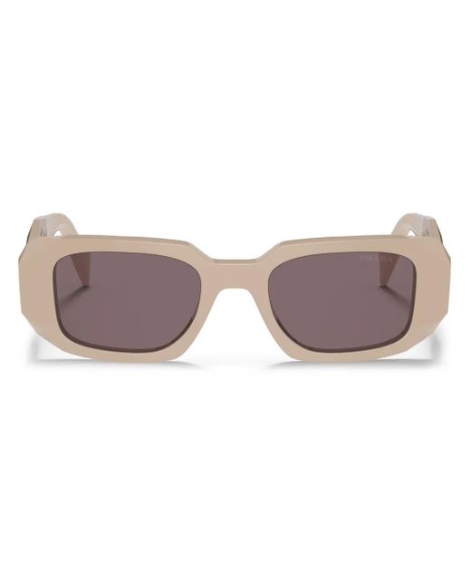 Prada Pink Rectangle-Frame Glasses