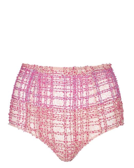 Kiki de Montparnasse Pink Gabrielle High-waisted Panty