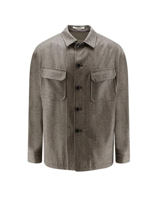 Tagliatore Gray Calvin Wool Jacket for men