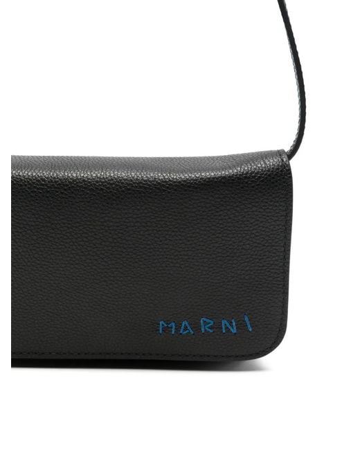 Borsa Messenger Con Logo di Marni in White da Uomo