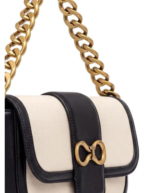 Twinset Metallic Chain-Link Satchel Bag