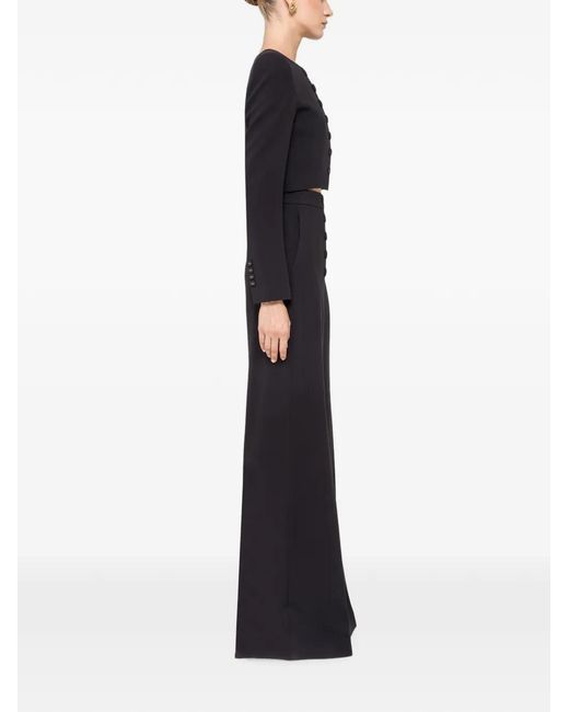 Nissa Blue High-Waist Wide-Leg Pants